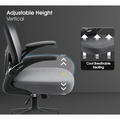 Everfurn Stagio Ergo Office Chair - High Back - Grey