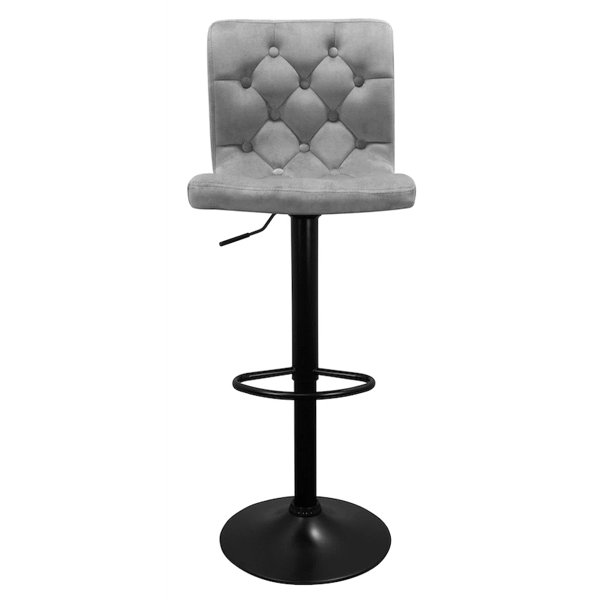 Bayer Large Barstool Grey with black base - Single