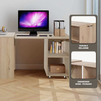 Everfurn Adaptive Desk - Brown