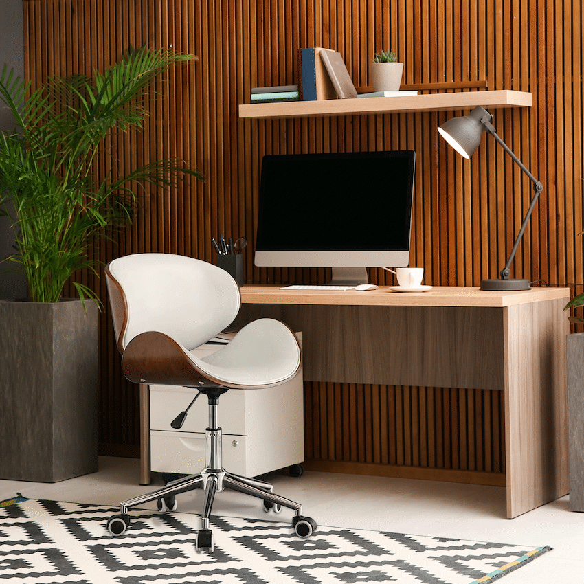 Amos Mid Back Office Chair - White