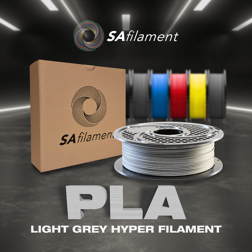 SA Filament PLA Hyper Filament 1kg - Light Grey