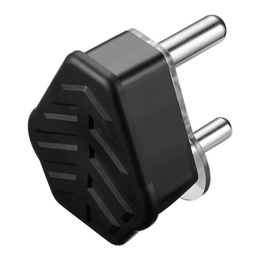 Ellies 16a Heavy-Duty Rubber Screw-on Plug Top - Black
