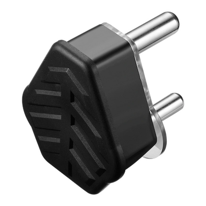 Ellies 16a Heavy-Duty Rubber Screw-on Plug Top - Black