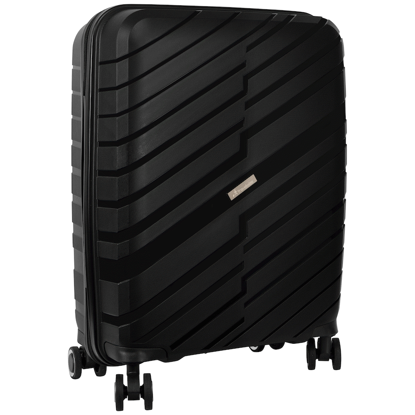 Travelwize Java PP 4-Wheel Spinner 55cm Luggage - Black