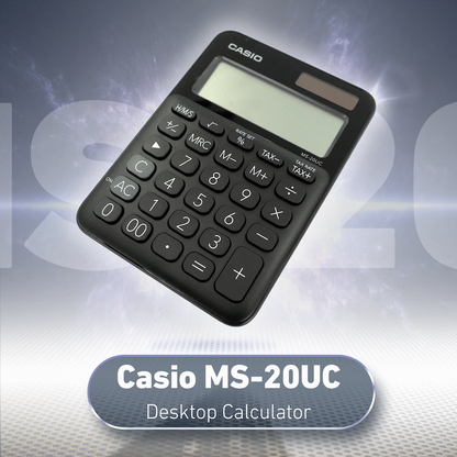 Casio MS-20UC - Desktop Calculator 12-Digit - Black