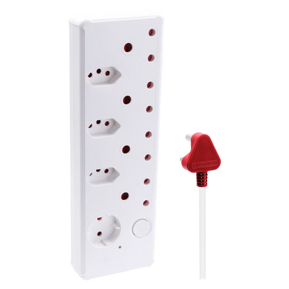 Switched Medium Surge 8-Way Multiplug 0.5m