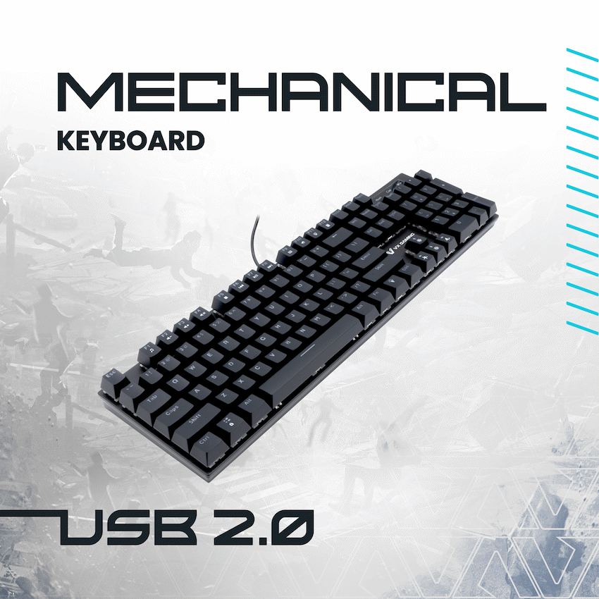 VX Gaming Floki RGB Full Mechanical Keyboard