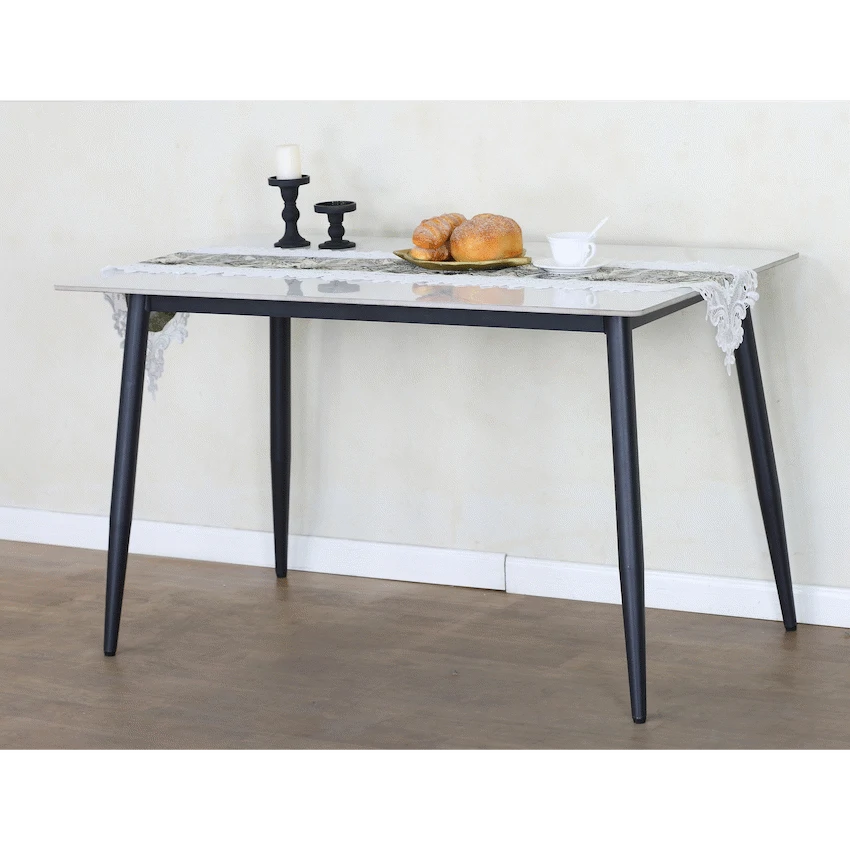 Everfurn Theo Dining Table - White, Box 1 of 2