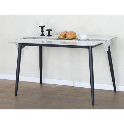 Everfurn Theo Dining Table - White, Box 1 of 2