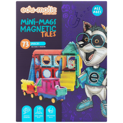 73 Magnetic Tiles, Windows, Stickers and Snowmen