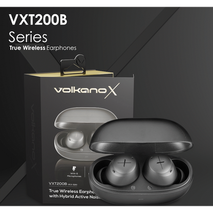 Volkano X VXT200B True Wireless Earphones with Hybrid Active Noise Cancelling