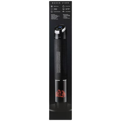 Boden Stark Digital Fireplace Tower Heater