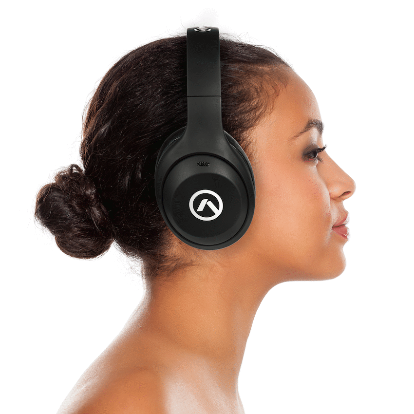 Amplify Quietude Bluetooth Headphones with Active Noise Cancelling - Black