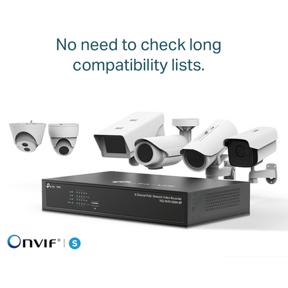 TP-Link Vigi NVR1008H-8P 8-Channel PoE+ Network Video Recorder