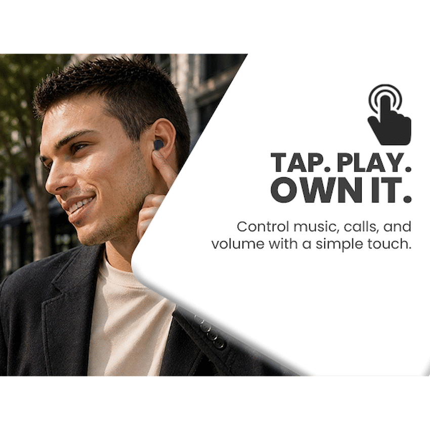 Volkano Scorpio Series True Wireless Earphones - Black