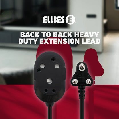 Ellies Back to Back Heavy Duty Extension Lead - 3m