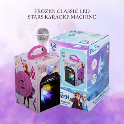 Disney Frozen Classic LED Stars Karaoke Machine with Microphone