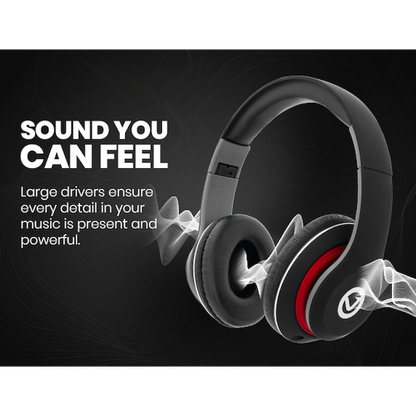 Volkano Falcon Headphones with Microphone - Black