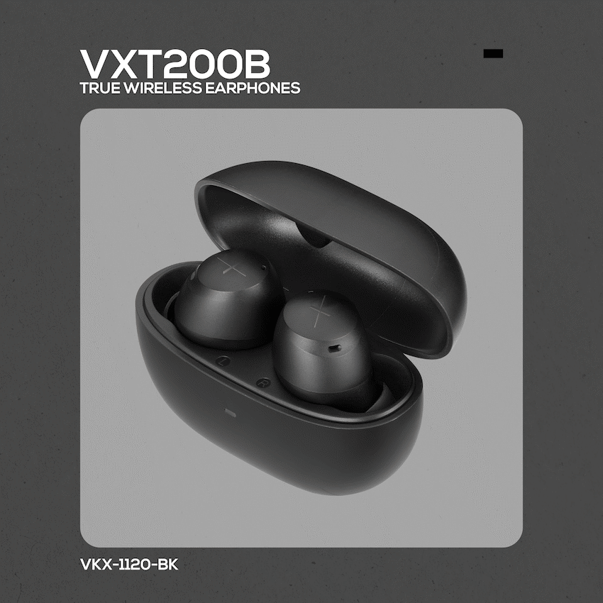 Volkano X VXT200B True Wireless Earphones with Hybrid Active Noise Cancelling