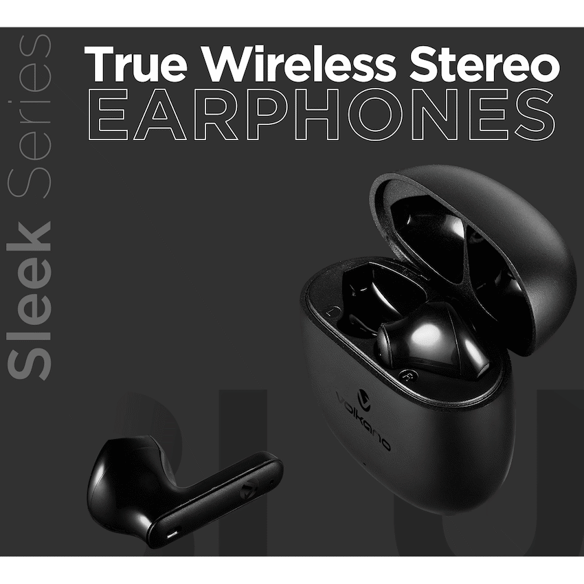 Volkano Sleek Series TWS Earphones - Black