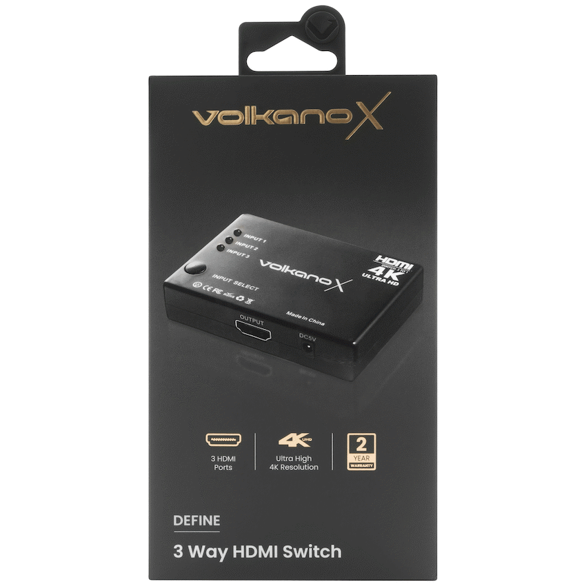 VolkanoX Define Series HDMI Switch 3-Way