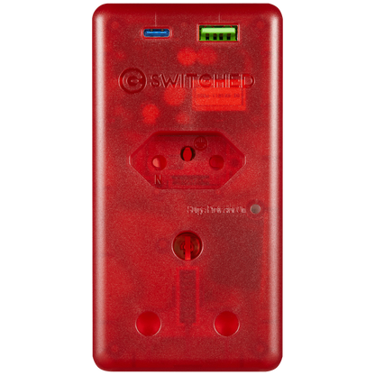 Switched High Surge Multi Adaptor with USB + Type-C PD20W