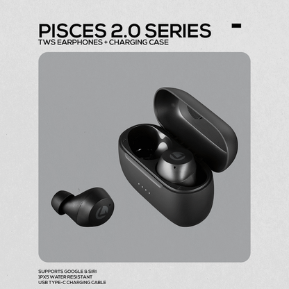 Volkano Pisces 2.0 Series TWS Earphones - Black