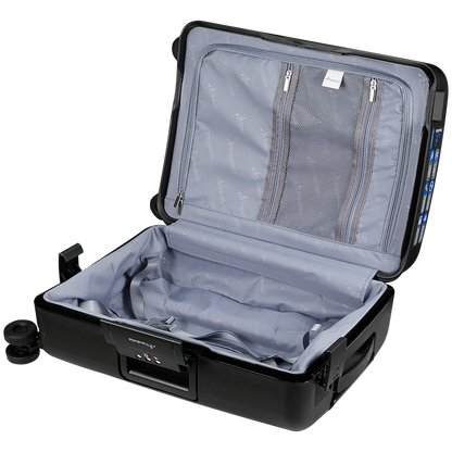 Travelwize Clipper PP 55cm 4-Wheel Spinner Luggage Black