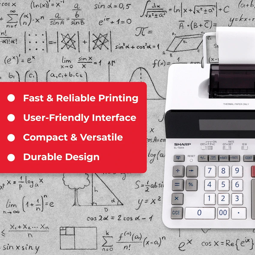 Sharp EL-T3314 Printing Calculator