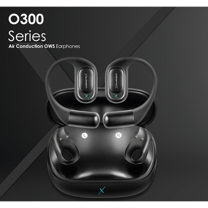 VolkanoX O300 Air Conduction OWS Earphones - Black