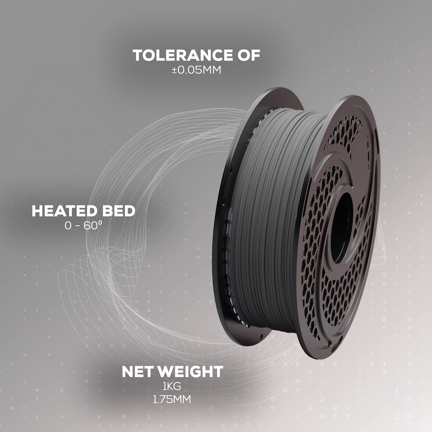 SA Filament PLA Hyper Filament 1kg - Grey