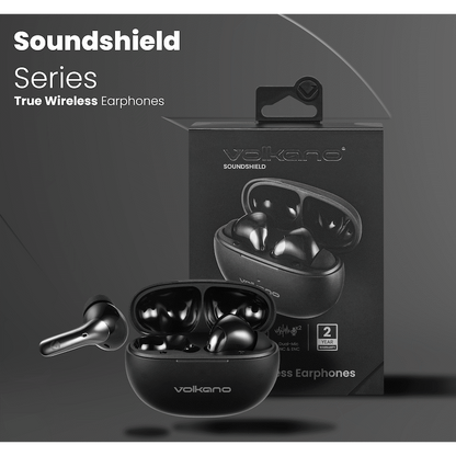 Volkano Soundshield TWS Earphones with ANC & ENC - Black
