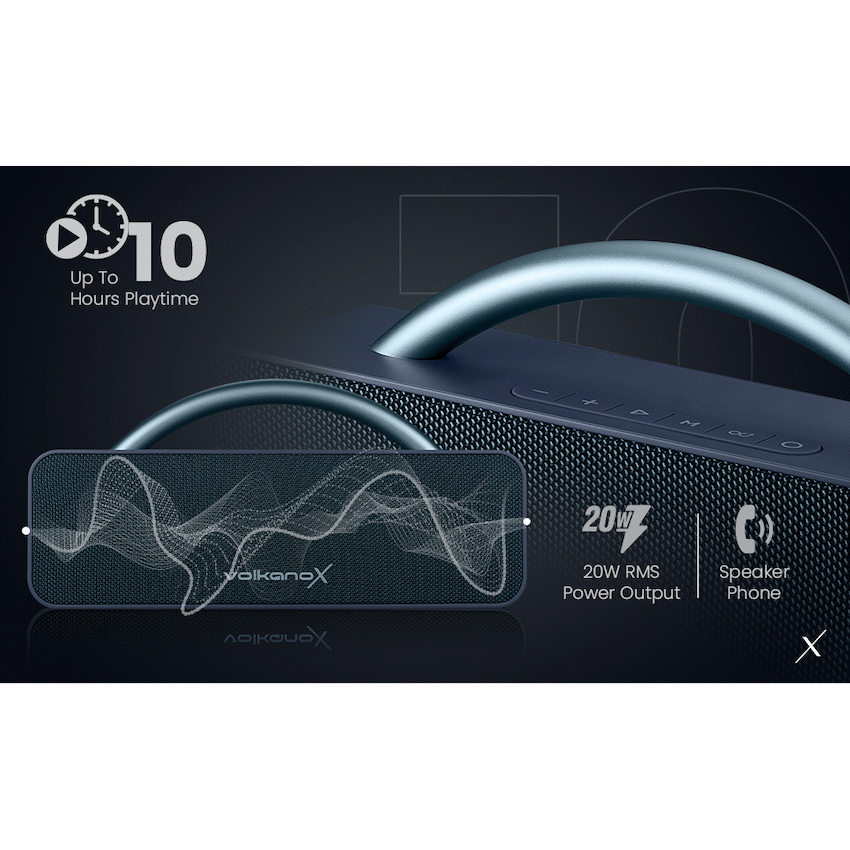 Volkano X VXS200 Portable Bluetooth Speaker  - Blue