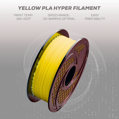 SA Filament PLA Hyper Filament 1kg - Yellow