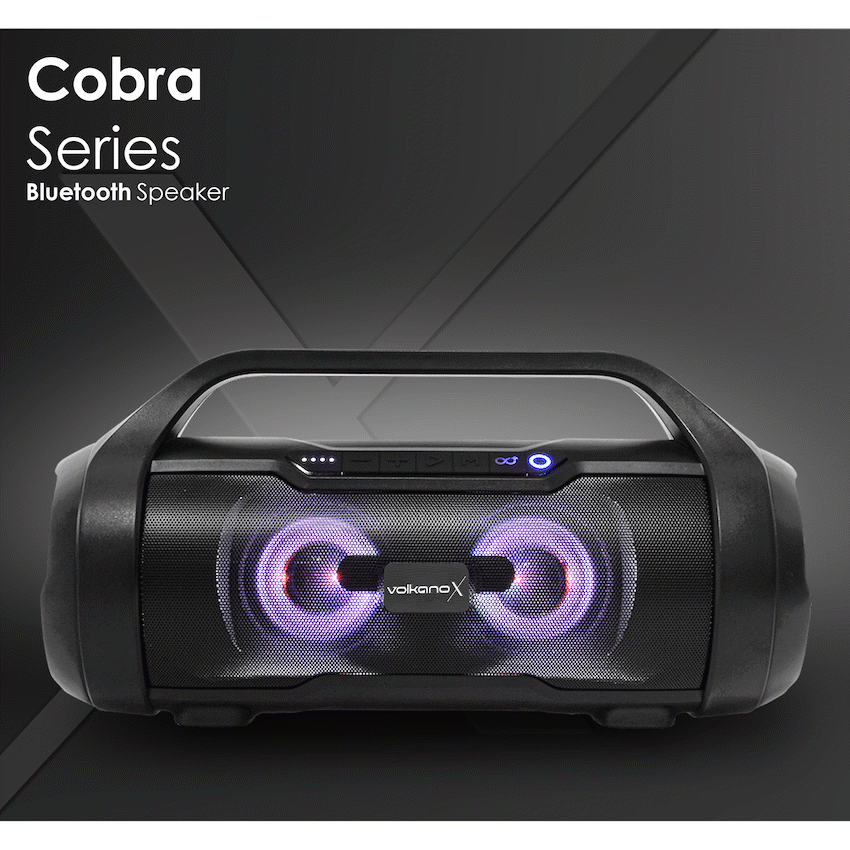 VolkanoX Cobra Series Bluetooth Speaker - Black
