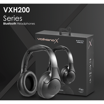VolkanoX VXH200 Bluetooth Headphones with ANC - Black