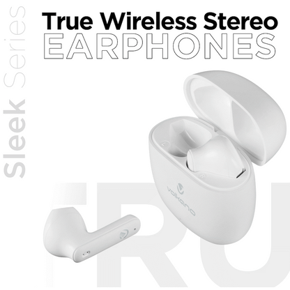 Volkano Sleek Series TWS Earphones - White
