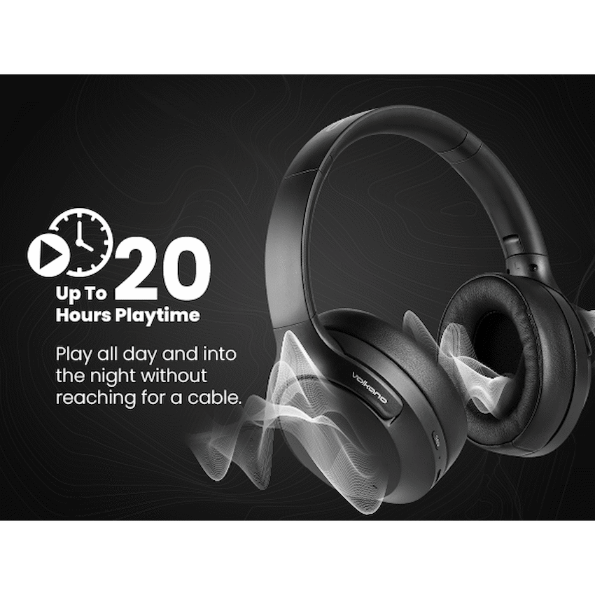 Volkano Odyssey ANC Bluetooth Wireless Headphone - Black