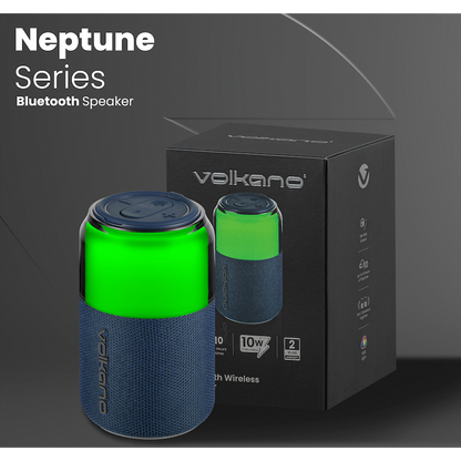 Volkano Neptune Bluetooth Wireless Speaker - Blue