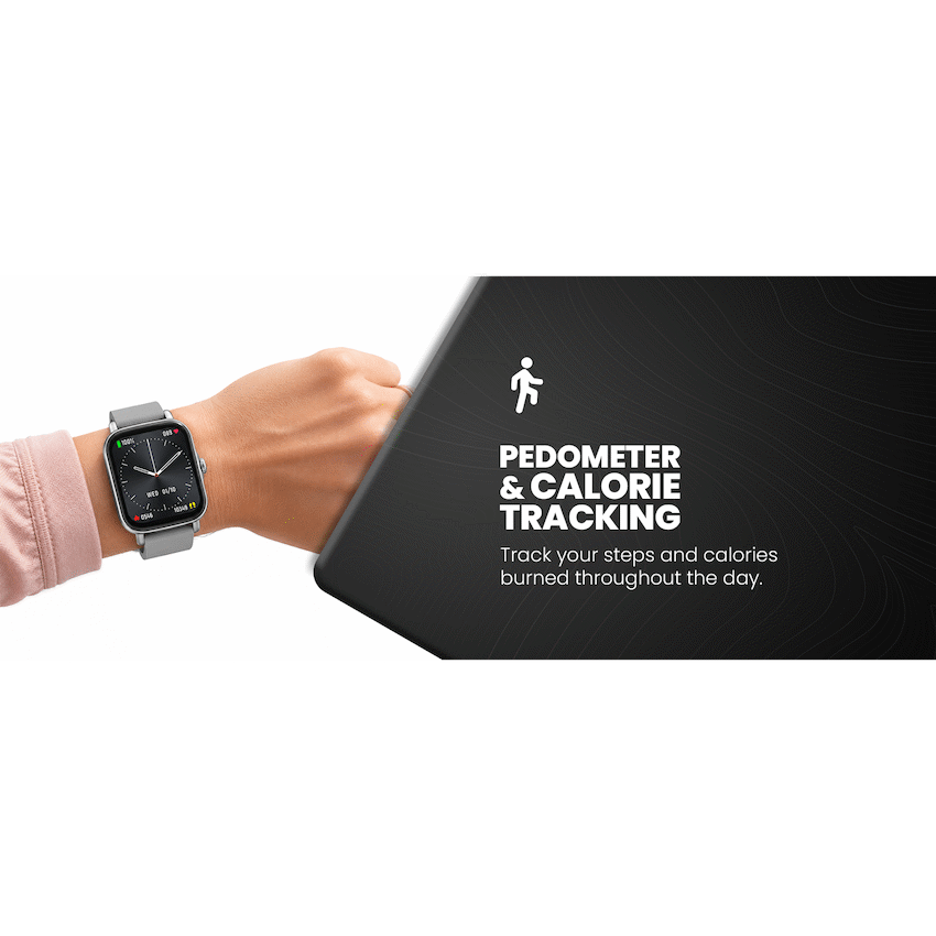 Volkano Active Tech Serene series Watch with heart rate monitor - Silver