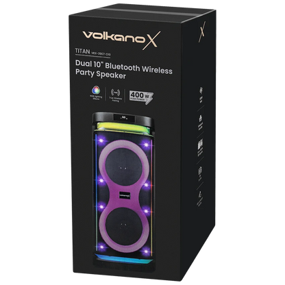 Volkano X Titan Series Dual 10" Party Speaker
