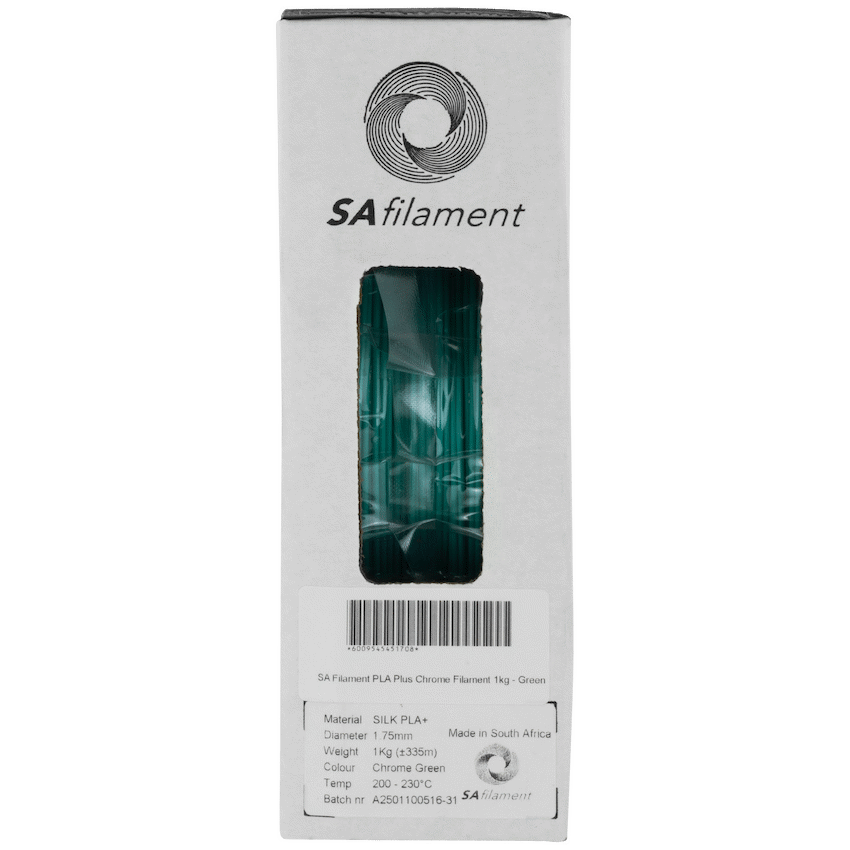 SA Filament Silk PLA Plus Chrome Filament 1kg - Green