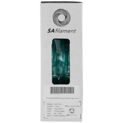 SA Filament Silk PLA Plus Chrome Filament 1kg - Green