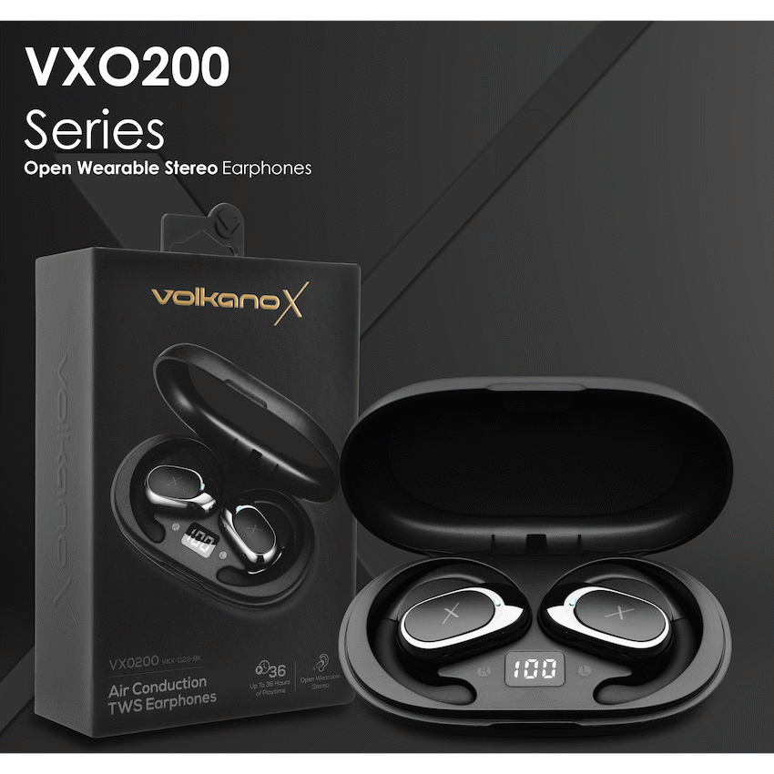 Volkano X VXO200 Open Wearable Stereo Earphones  - Black