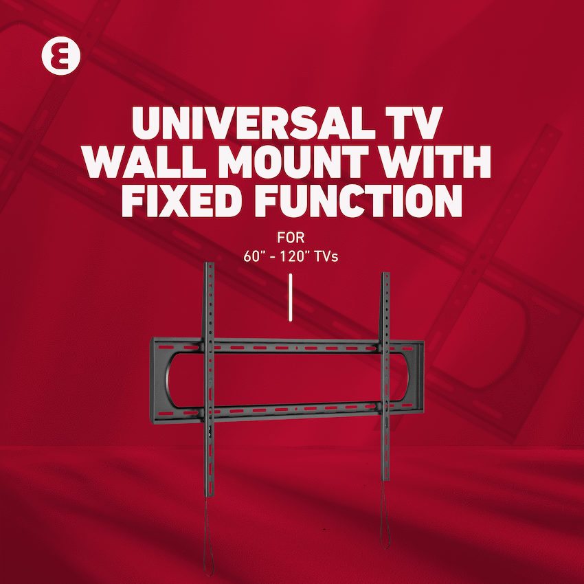 Ellies Solid series Fixed Heavy Duty Tv Wall Mount For 60" - 120" TVs