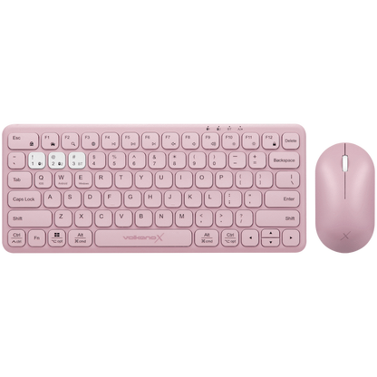 VolkanoX Blaze Bluetooth Wireless Keyboard and Mouse Combo - Rose