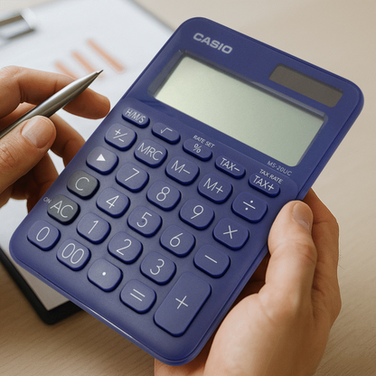 Casio MS-20UC - Desktop Calculator 12-Digit - Purple