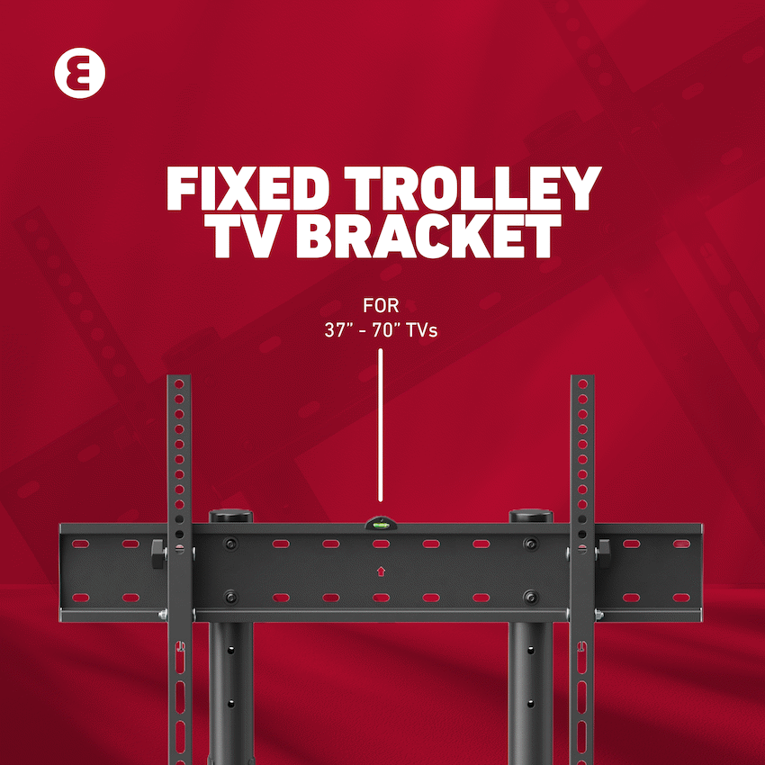Ellies Solid series Fixed Trolley TV Bracket 37" - 70" TVs