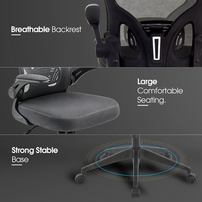 Everfurn Stagio Ergo Office Chair - High Back - Grey