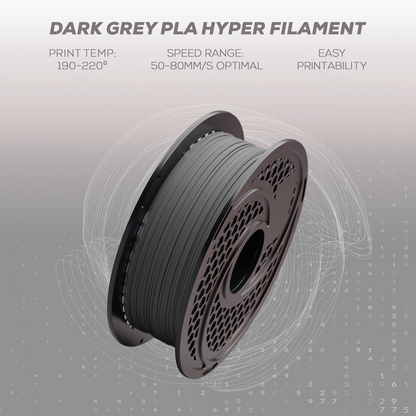 SA Filament PLA Hyper Filament 1kg - Dark Grey